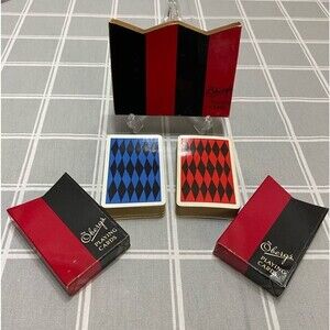 1958 Stig Lindberg Oberg & Son 2 Deck Playing Cards 465 Comedia Sweden Rare MCM